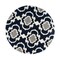 World Rug Gallery Cozy Moroccan Trellis Indoor Shag Area Rug 6'6'' Round Navy 2525NAVY6RND - alternate 2